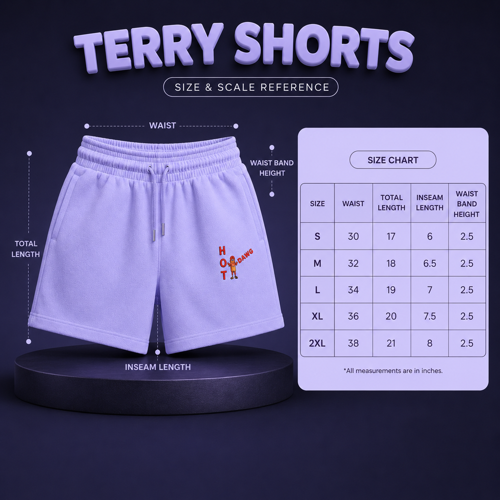 Terry Shorts- “Goofy”