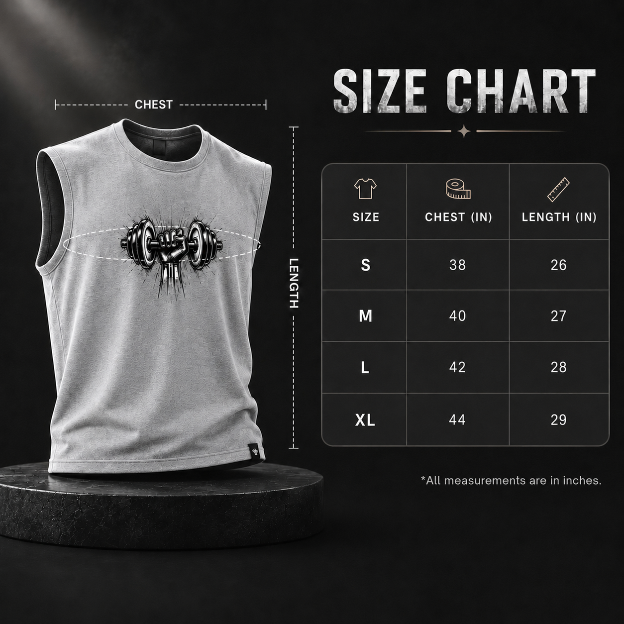 Men's Sleeveless T-Shirt- “Relentless”