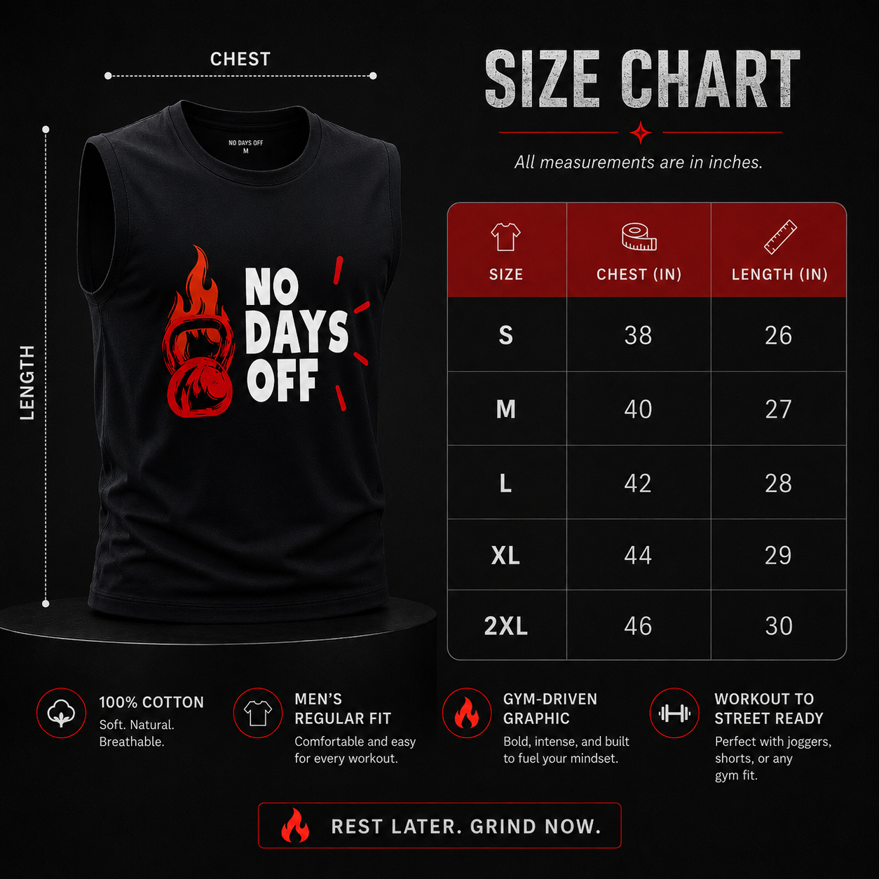 Men's Sleeveless T-Shirt- “Relentless”